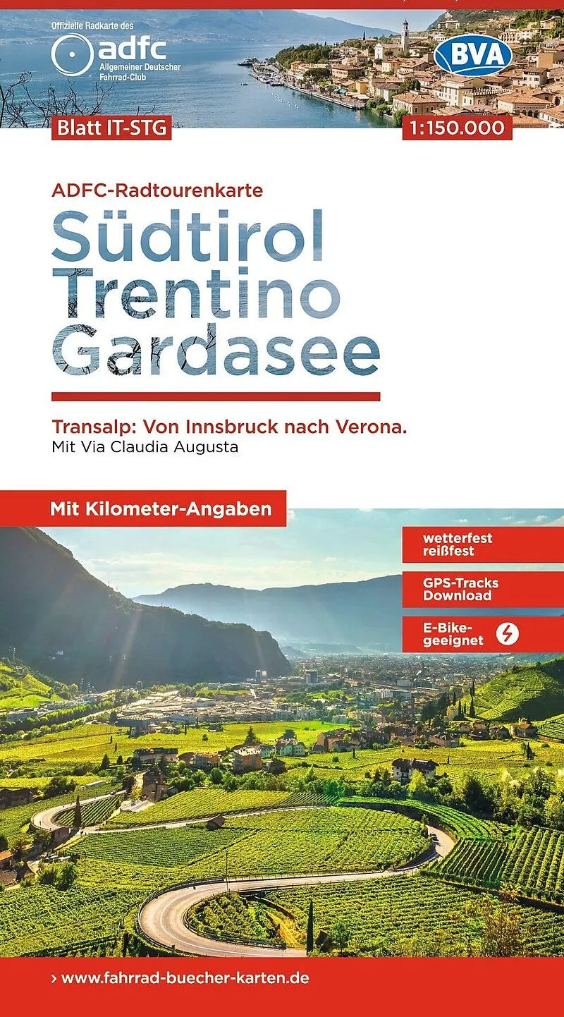 ADFC-Radtourenkarte 28 Südtirol / Trentino / Gardasee 1:150.000