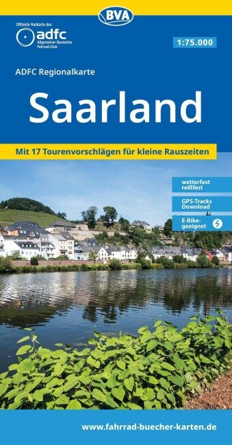 Saarland - ADFC Regionalkarte