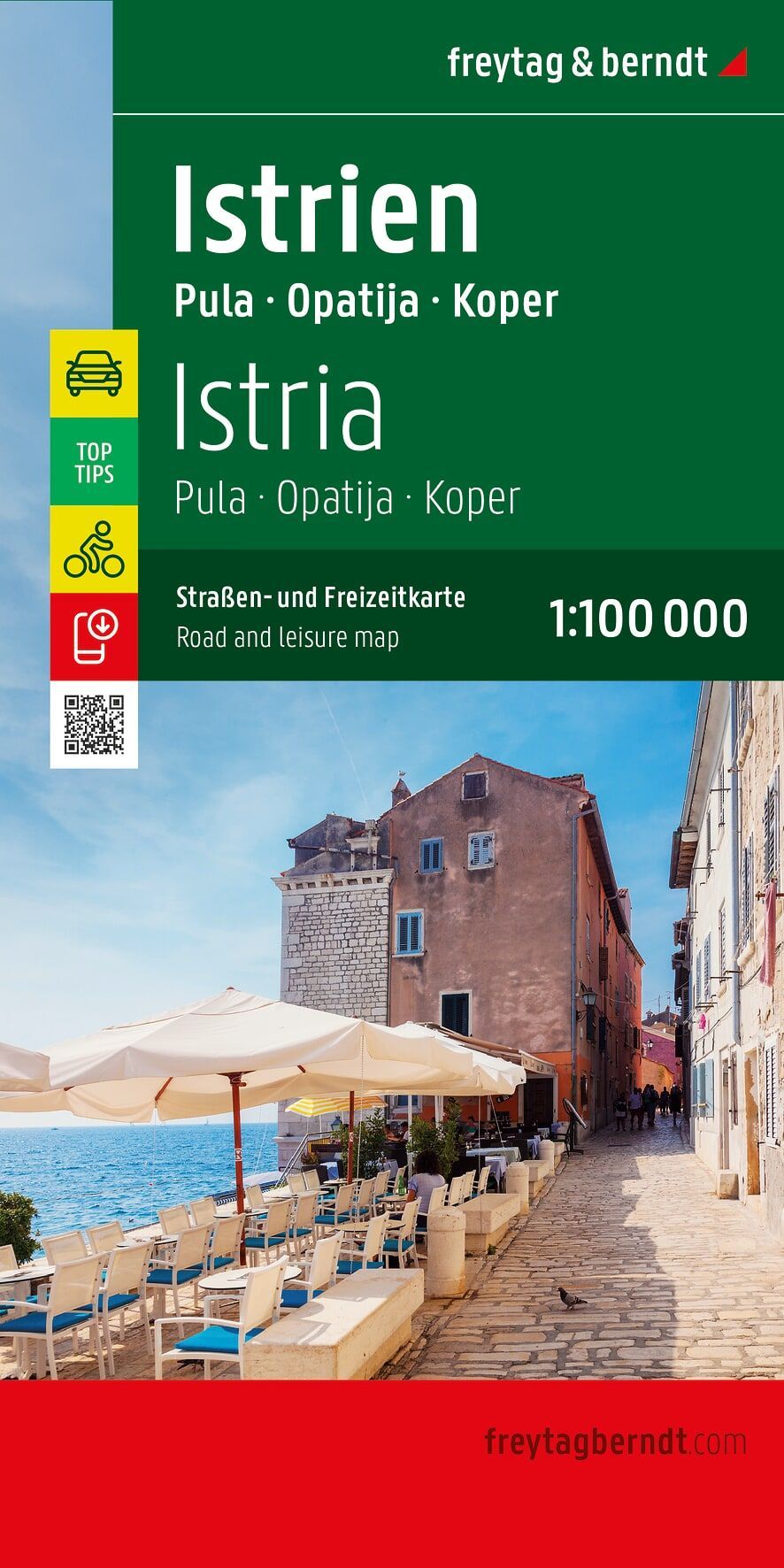 Istrien 1:100.000 Straßenkarte
