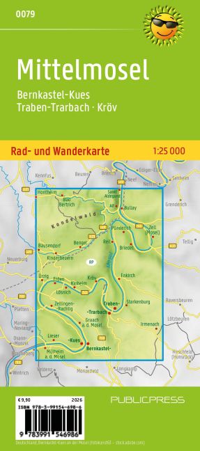 Mittelmosel 1:25.000 - Publicpress Wanderkarte