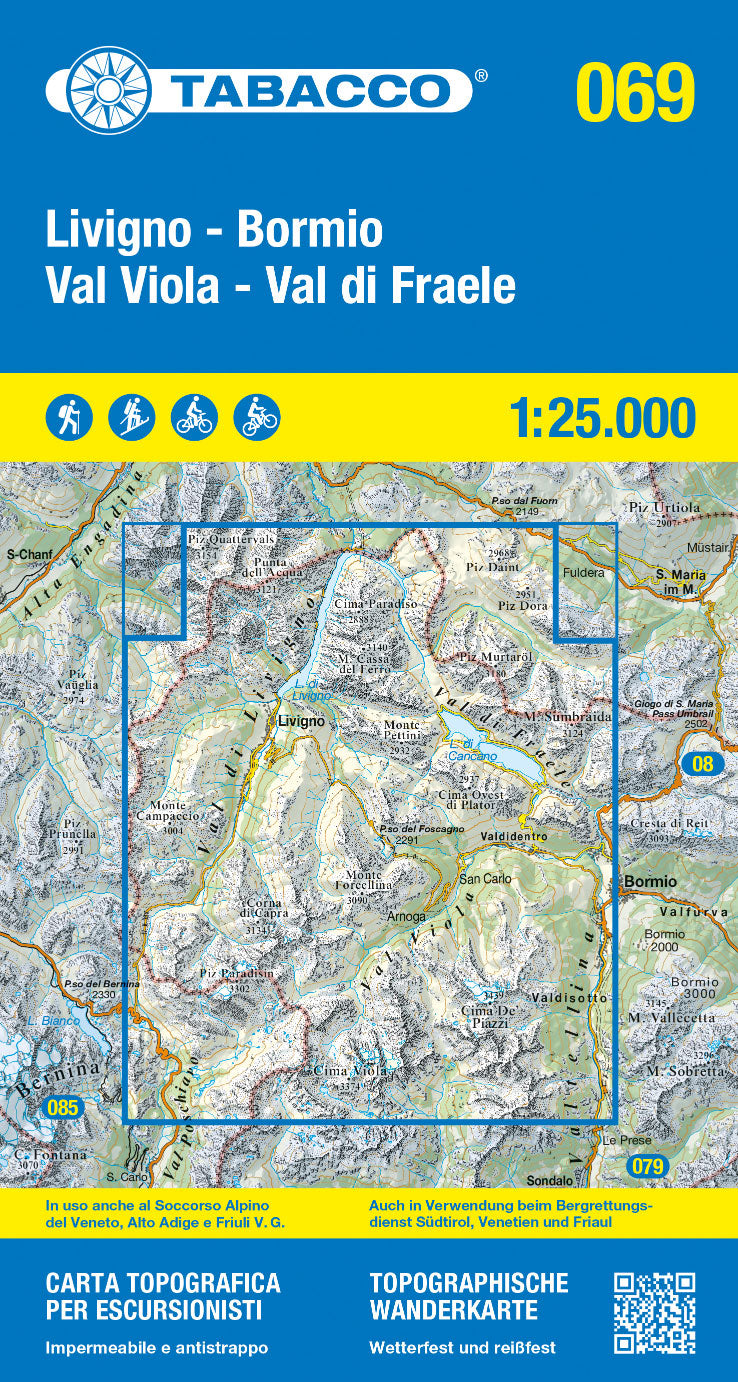 Tabacco Wanderkarten 1:25.000 (Alpen, Südtirol, Dolomiten)