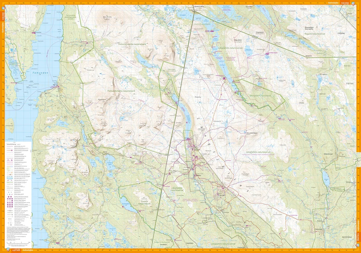 Grövelsjön & Rogen 1:50.000