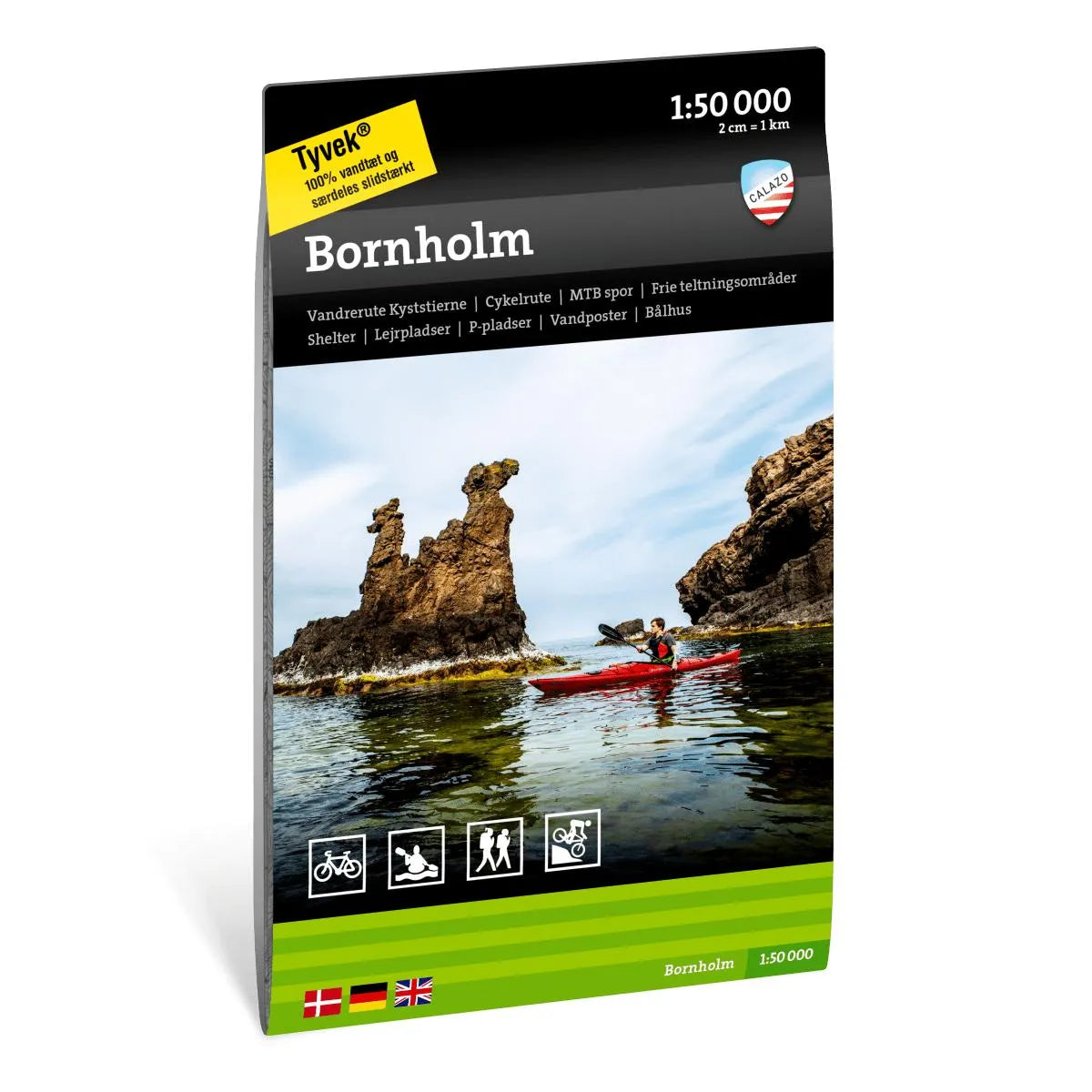 Bornholm 1:50.000 - Wanderkarte Calazo Dänemark