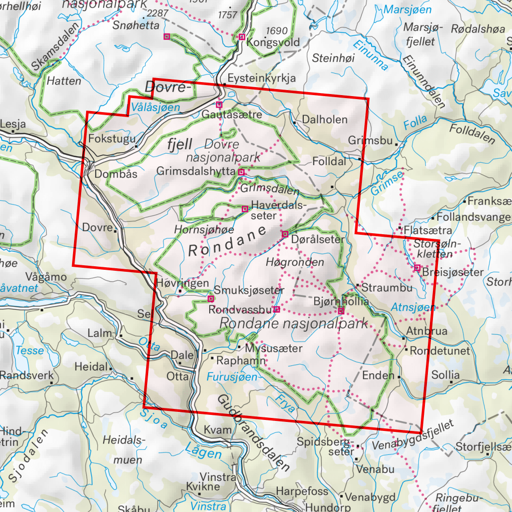 Turkart Rondane 1:50 000