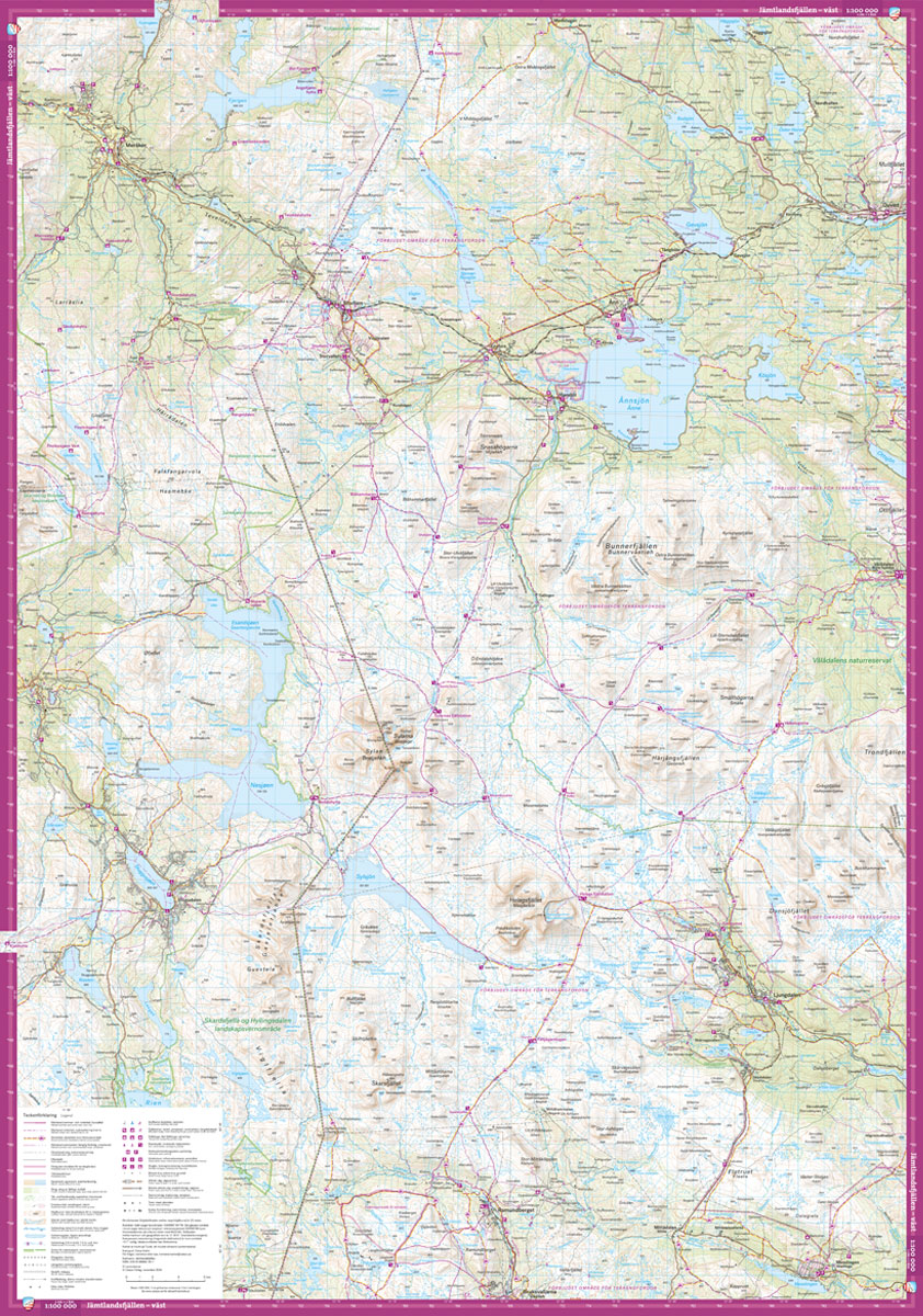 Jämtlandsfjällen 1:100.000