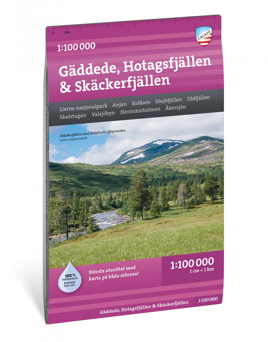 Gäddede, Hotagsfjällen och Skalstugan 1:100.000