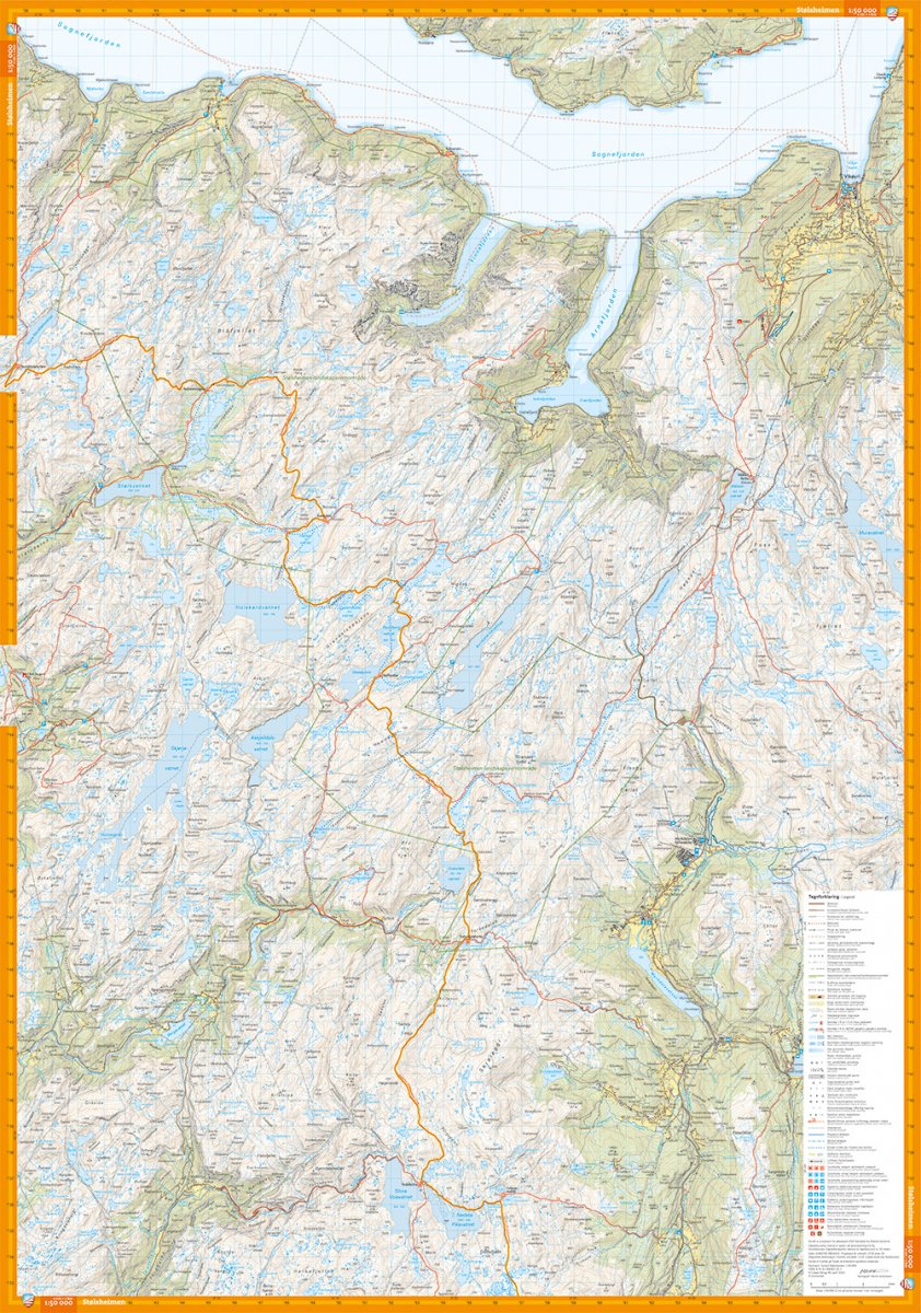 Stølsheimen 1:50.000 Wanderkarte Calazo
