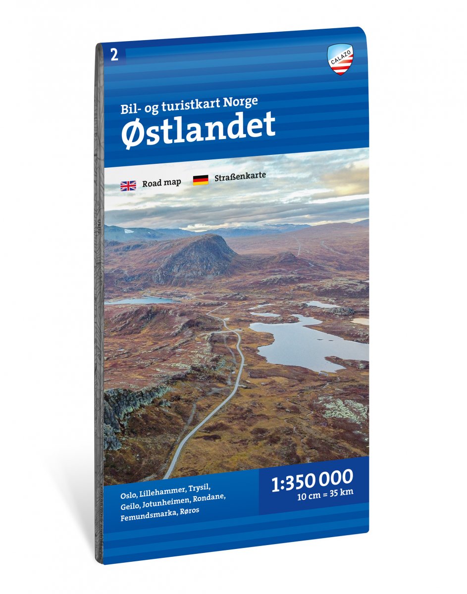 Norwegen Ost 1:350.000 - Calazo Straßenkarte