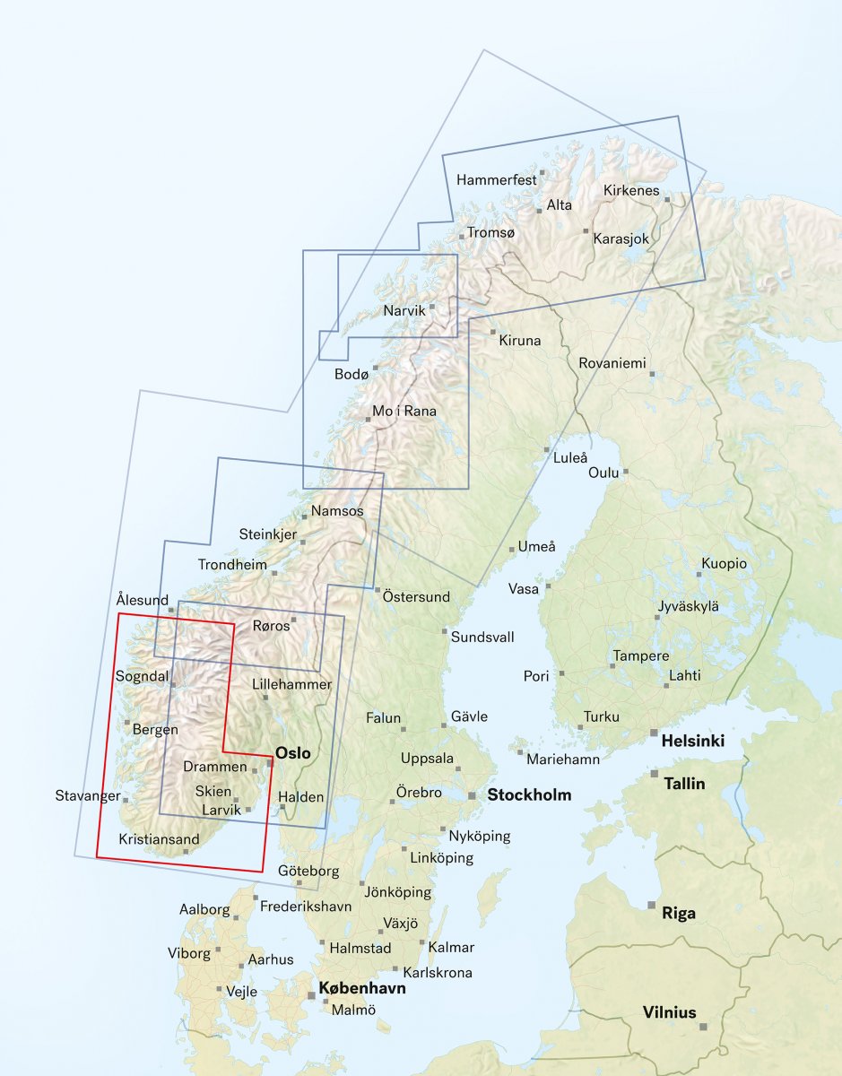 Norwegen Süd & West 1:350.000 - Calazo Straßenkarte