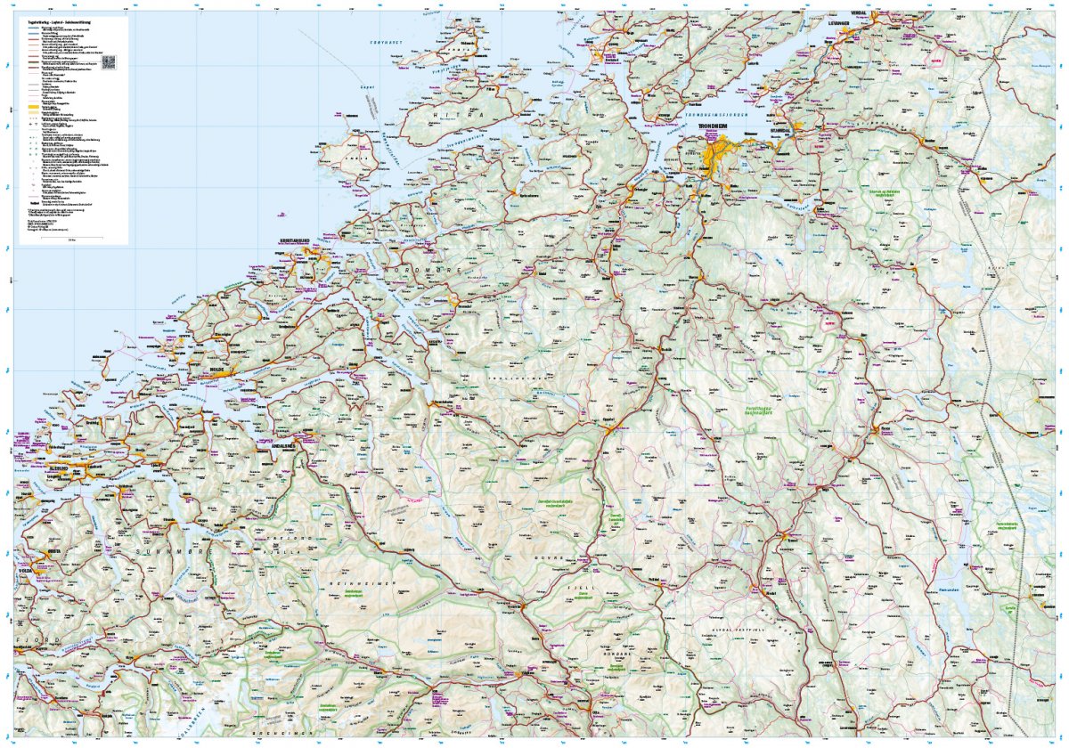 Norwegen Mitte 1:350.000 - Calazo Straßenkarte