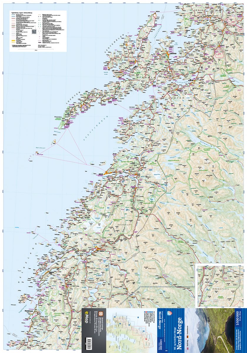 Norwegen Nord 1:500.000 - Calazo Straßenkarte