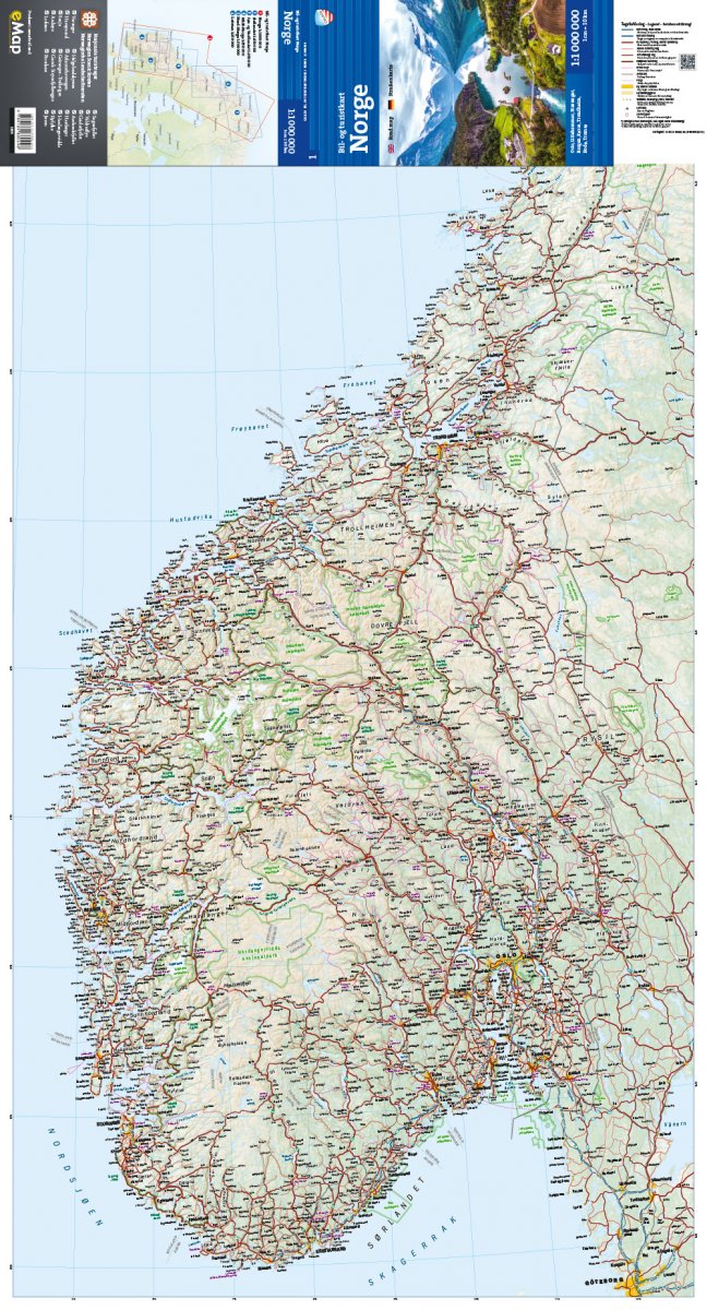 Norwegen 1:1.000.000 - Calazo Straßenkarte