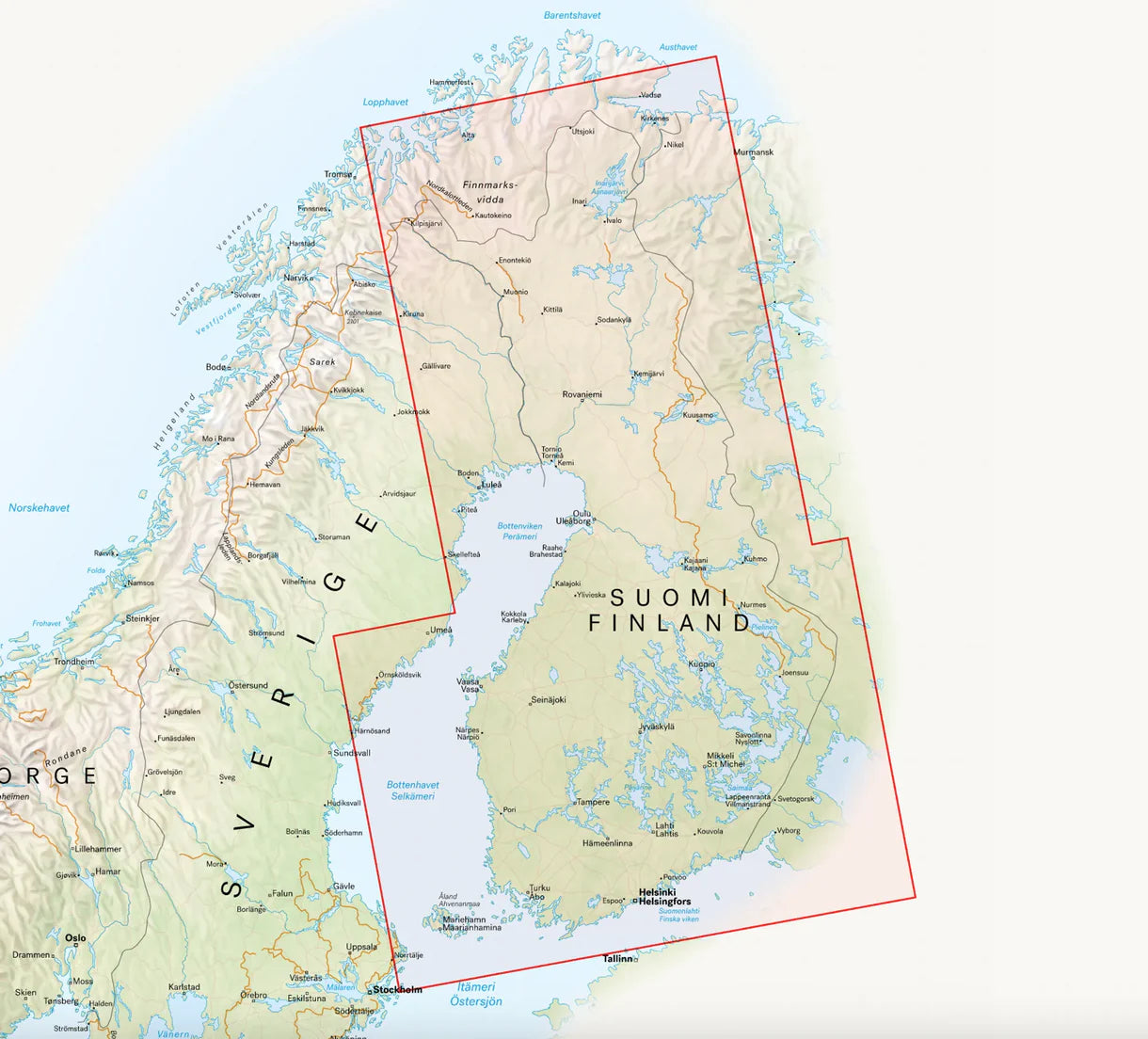 Finnland 1:750.000 - Calazo Straßenkarte