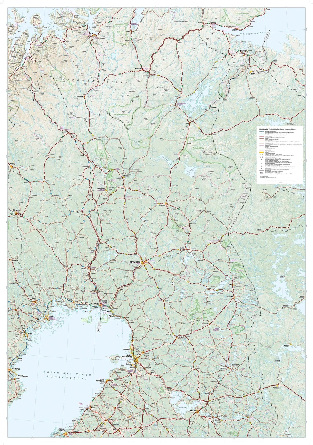 Finnland 1:750.000 - Calazo Straßenkarte