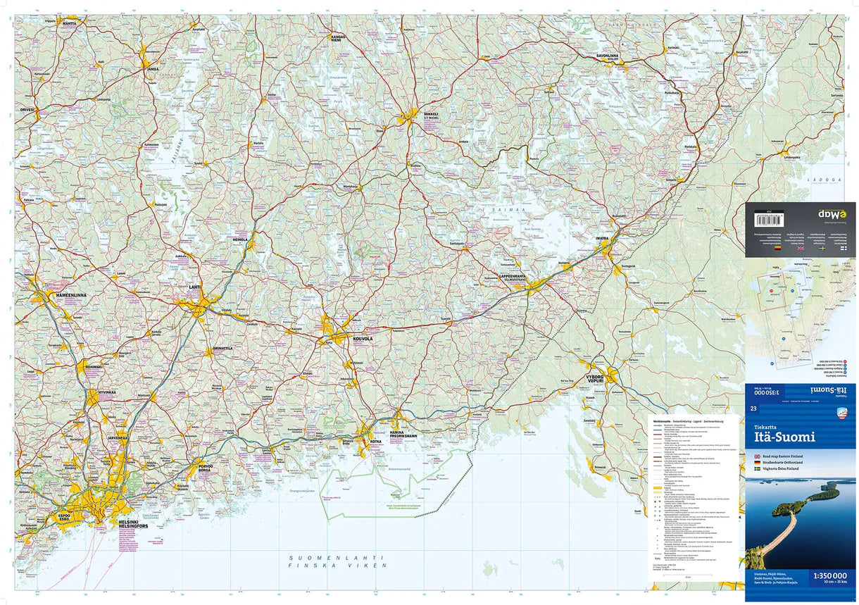 Finnland (Süd-)Ost 1:350.000 - Calazo Straßenkarte
