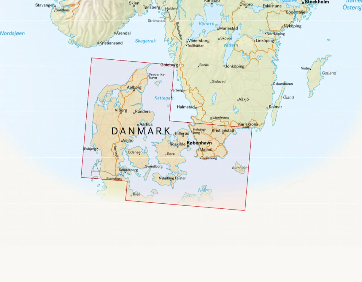 Dänemark 1:350.000 - Calazo Straßenkarte