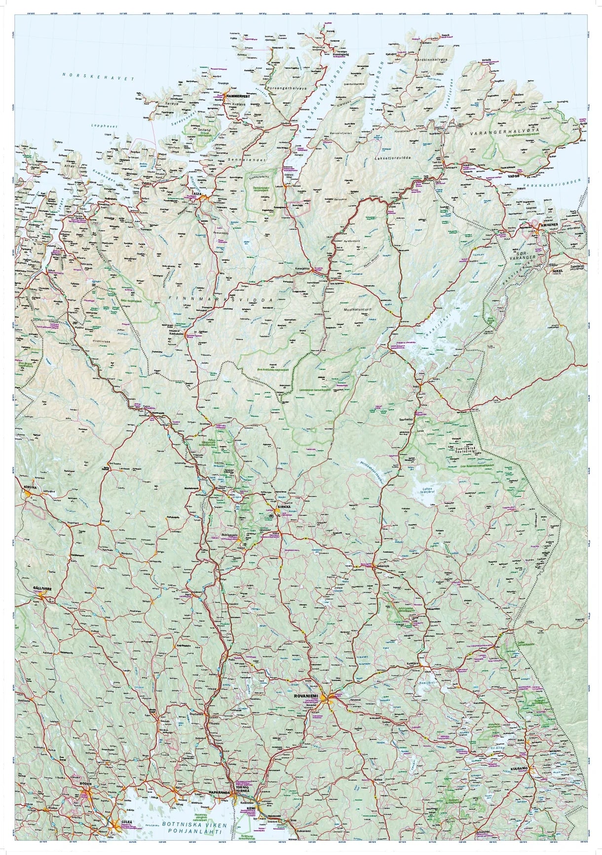 Nordkap & Nordkalotte 1:650.000 - Calazo Straßenkarte
