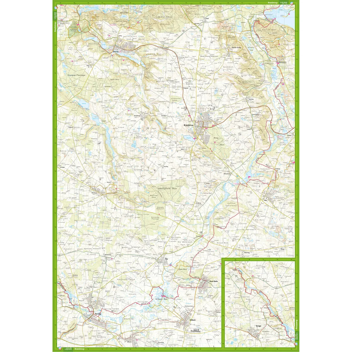 Silkeborg & Gudenåstien syd 1:25.000 - Wanderkarte Calazo Dänemark