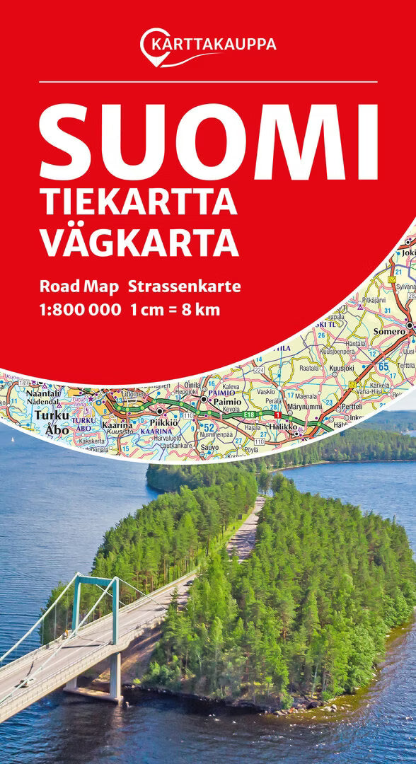 Finnland 1:800.000 - Straßenkarte Karttakauppa