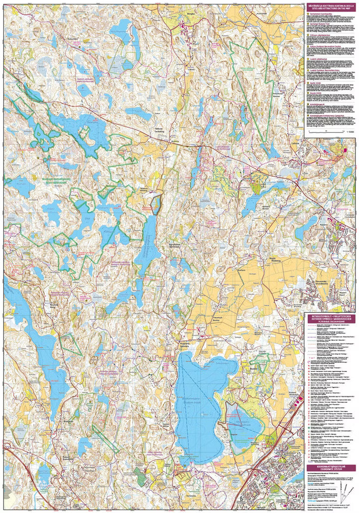 Nuuksio Luukki - Wanderkarte 1:15.000 Finnland