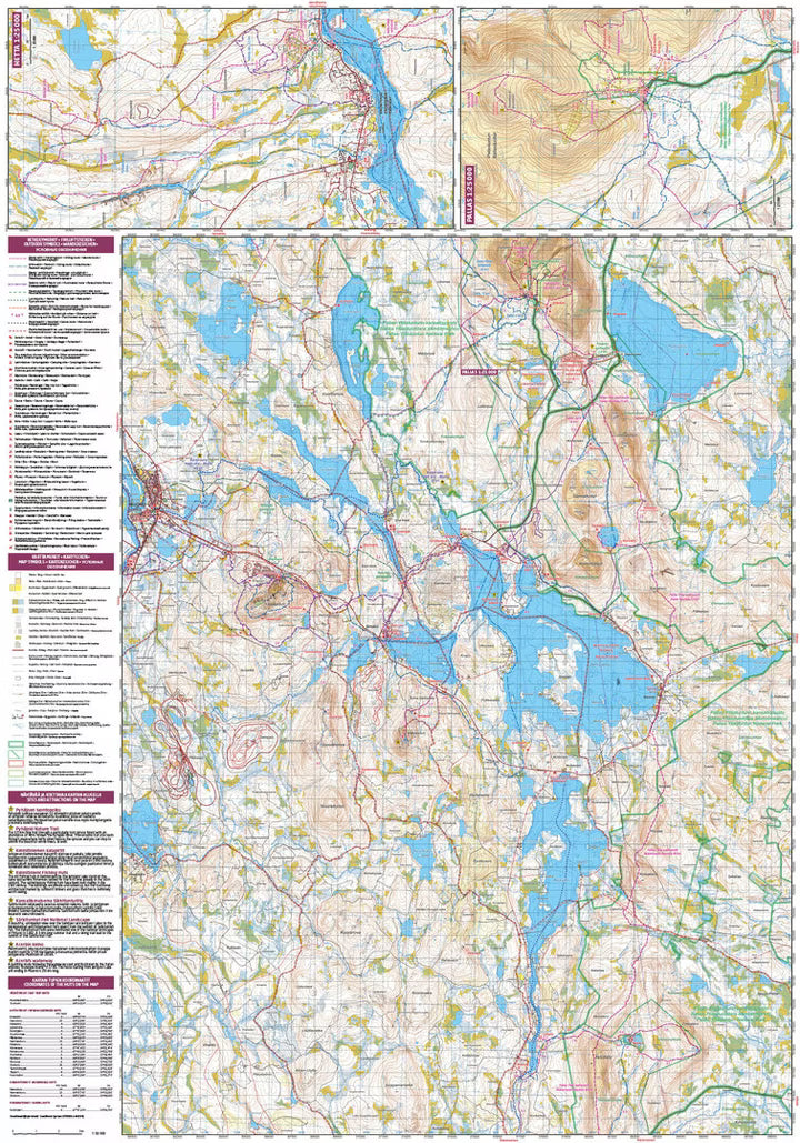 Pallas Hetta Olos - Wanderkarte 1:50.000 / 1:25.000 Finnland