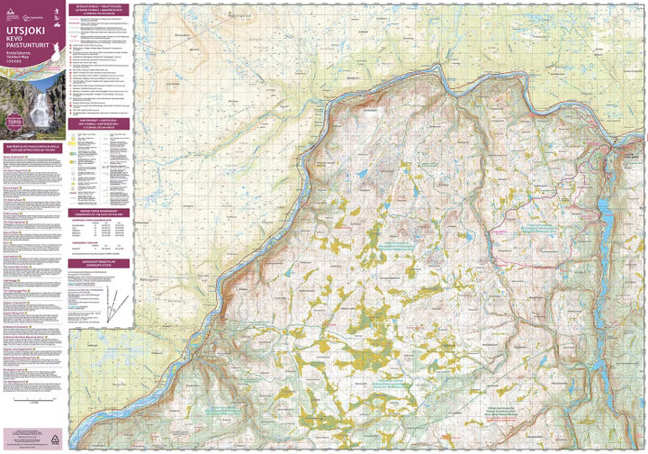 Utsjoki Kevo Paistunturit - Wanderkarte 1:50.000 Finnland