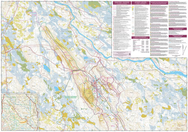 Pyhä Luosto - Wanderkarte 1:25.000 Finnland