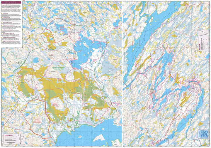 Koli Ruunaa Patvinsuo Petkeljärvi - Wanderkarte 1:25.000 Finnland