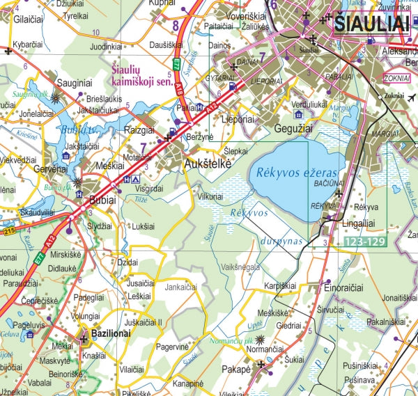 Litauen Straßenatlas 1:200.000 - Jana Seta