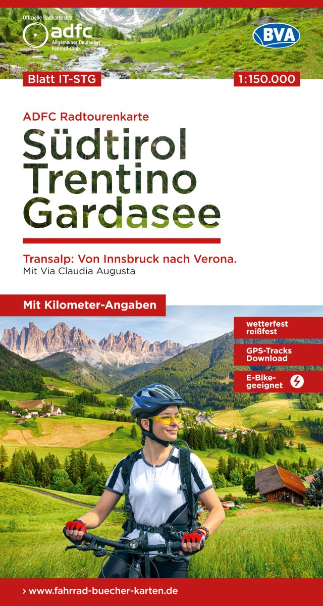 ADFC-Radtourenkarte 28 Südtirol / Trentino / Gardasee 1:150.000