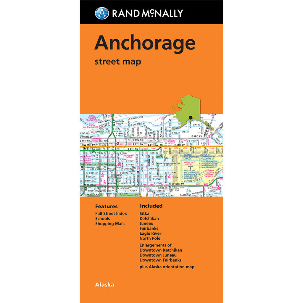 Anchorage - Stadtplan Rand McNally