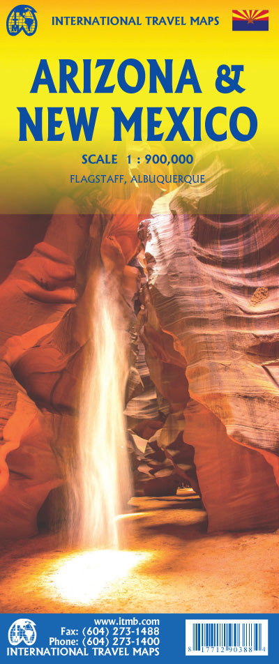 Arizona & New Mexico ITM Travel Map