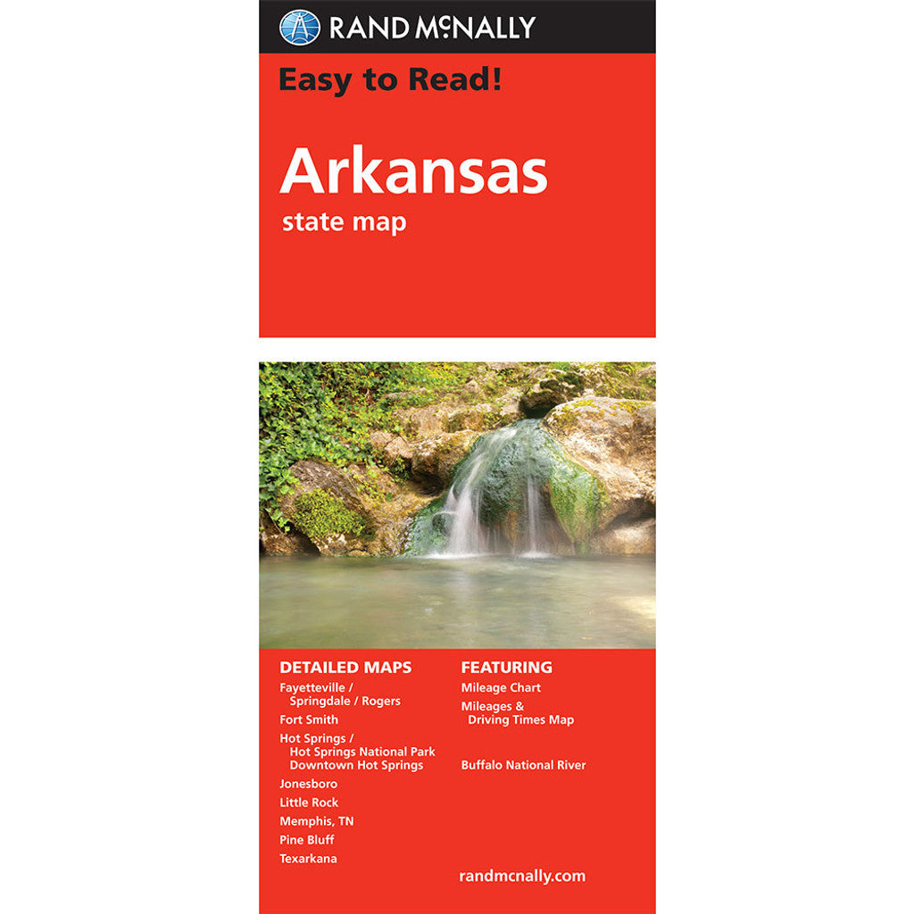 Arkansas State Map - Straßenkarte Rand McNally