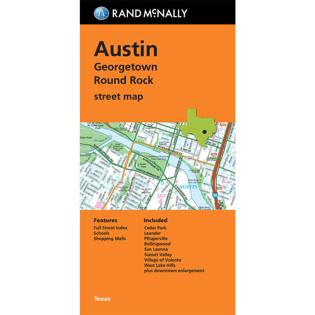 Austin - Stadtplan Rand McNally