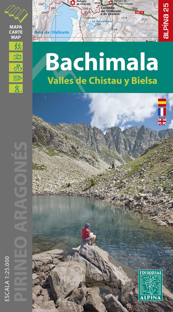 Bachimala, Valles de Chistau y Bielsa 1:25.000 - Editorial Alpina