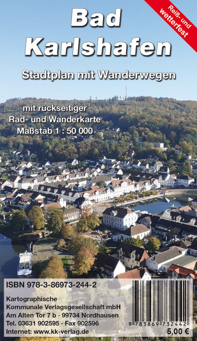 Bad Karlshafen 1:50.000 - Stadtplan mit Rad- und Wanderkarte