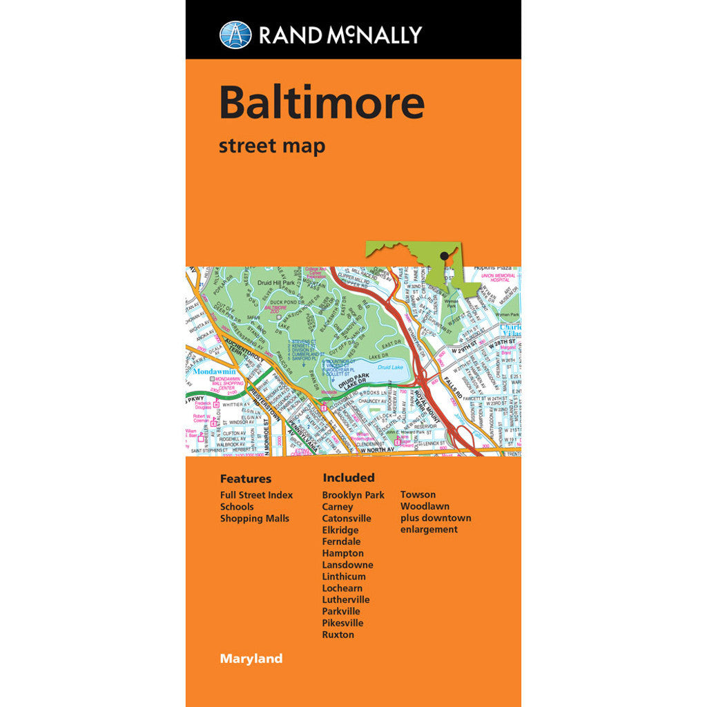 Baltimore - Stadtplan Rand McNally
