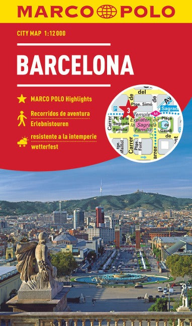 Barcelona 1:12.000 - Marco Polo Stadtplan