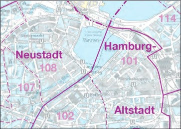 Bezirkskarten Hamburg 1:25.000