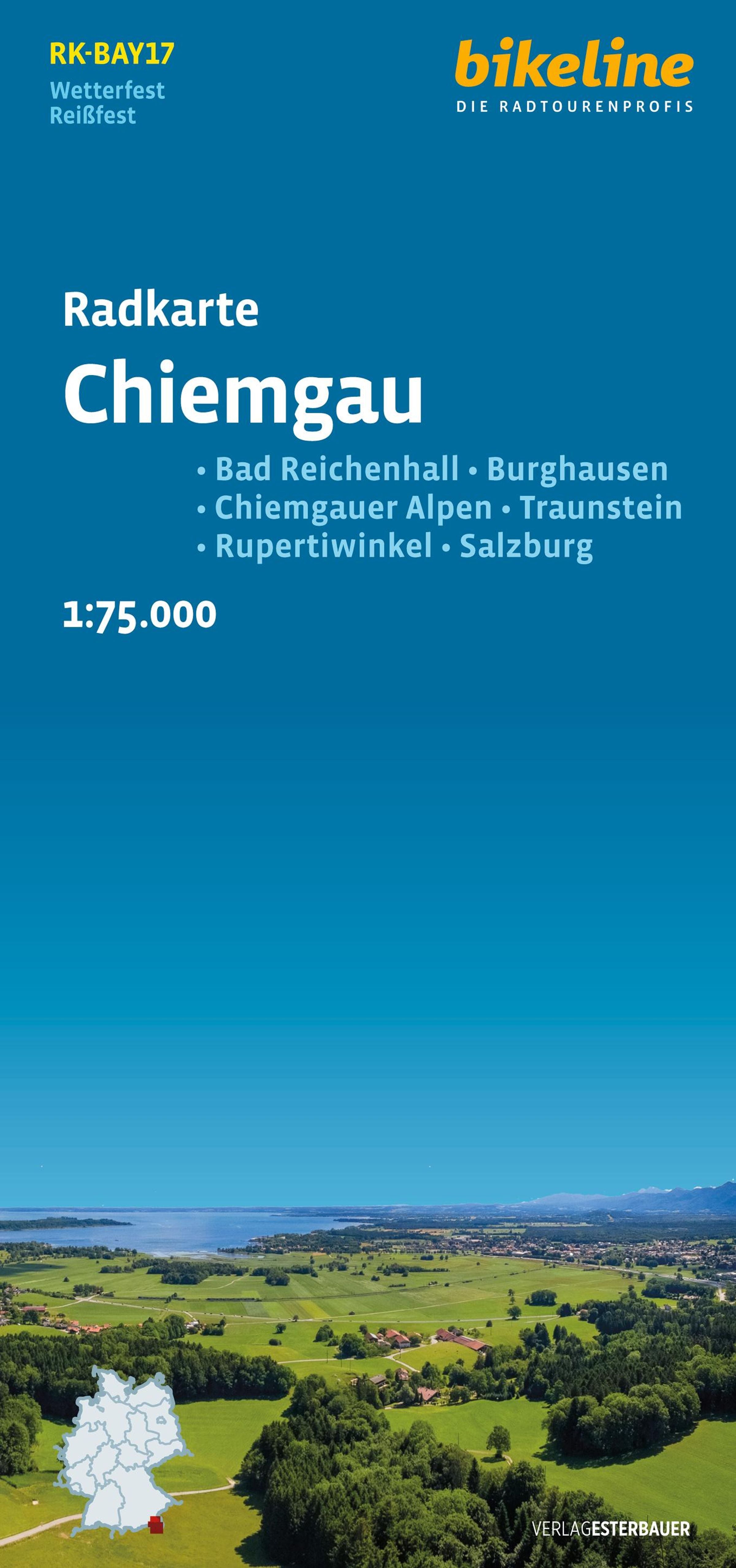 Chiemgau (RK-BAY17) 1:75.000 - Bikeline Fahrradkarte