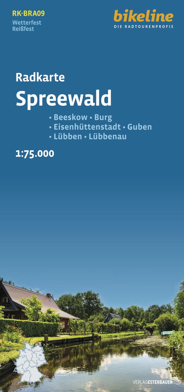 Spreewald (RK-BRA09) 1:75.000 - Bikeline Fahrradkarte