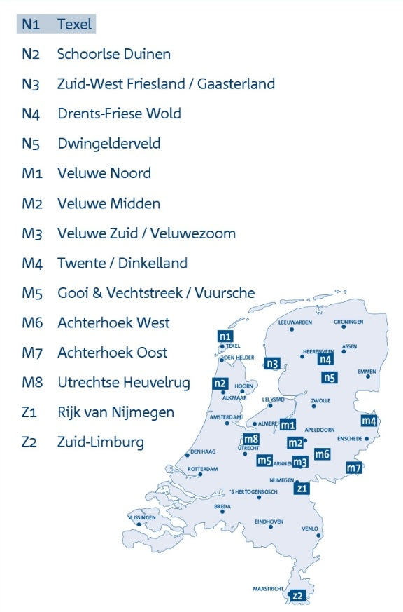 Wanderkarten Niederlande 1:25.000 Falk