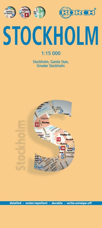 Stockholm - 1:15.000 Stadtplan