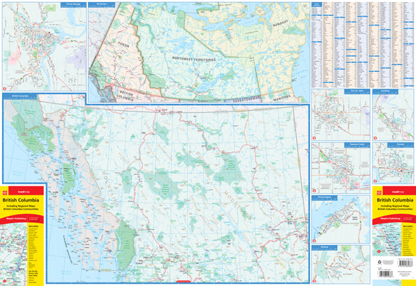 British Columbia 1:1.500.000 - Straßenkarte MapArt