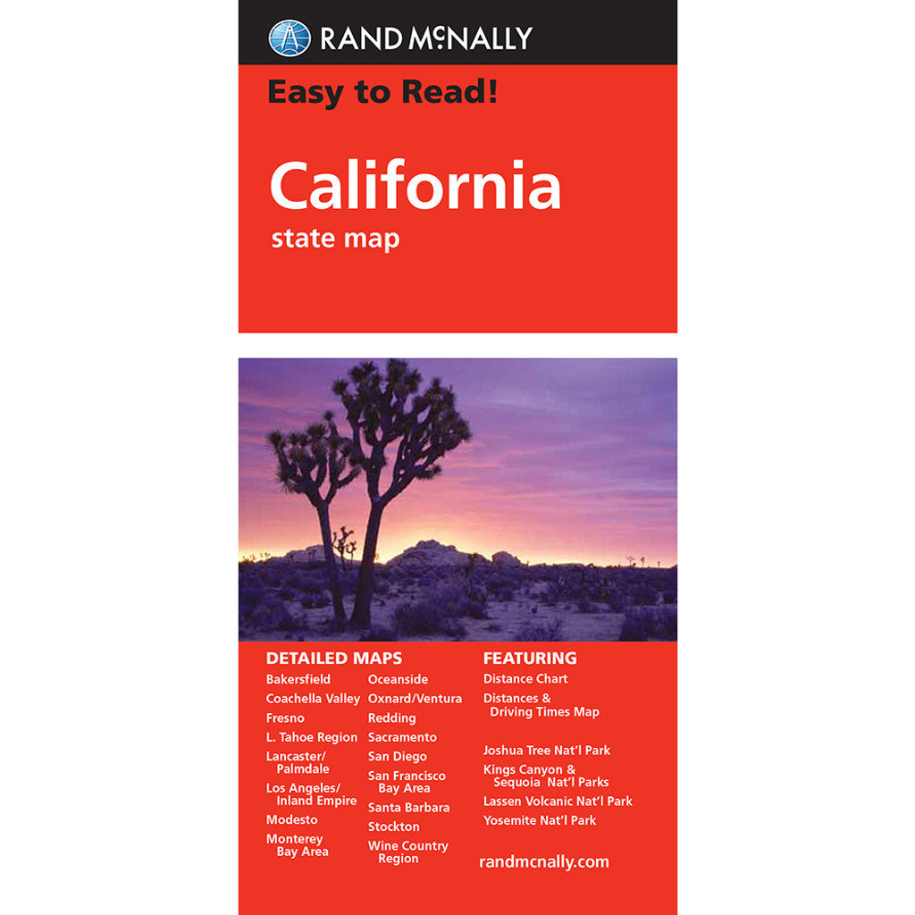 California State Map - Straßenkarte Rand McNally