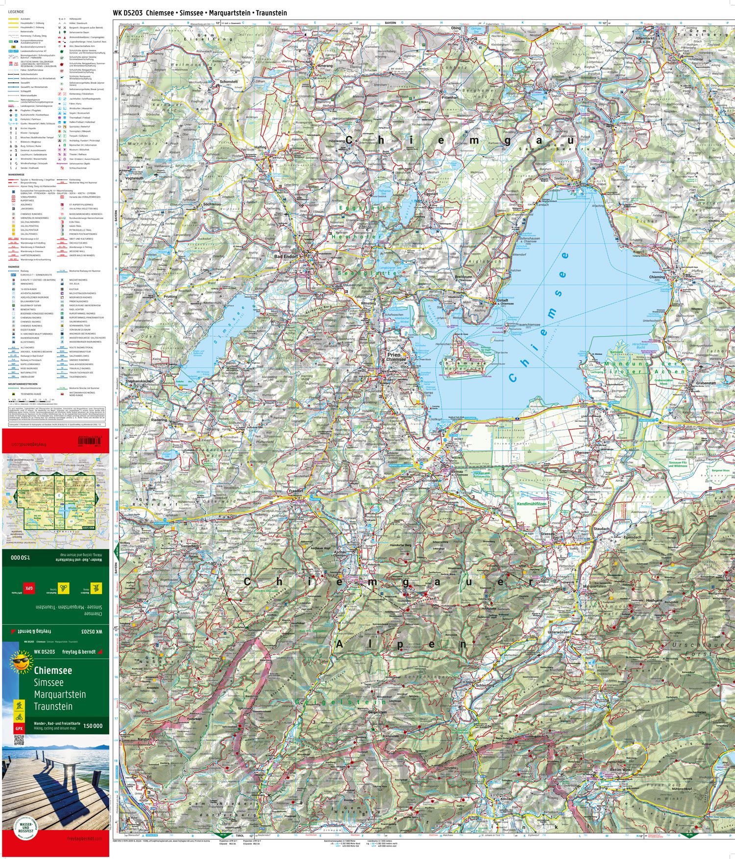 Chiemsee 1:50.000 - Freytag & Berndt