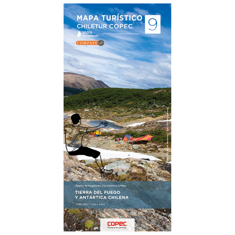 09 Tierra del Fuego & Antártica -Straßenkarte Chile 1:550.000