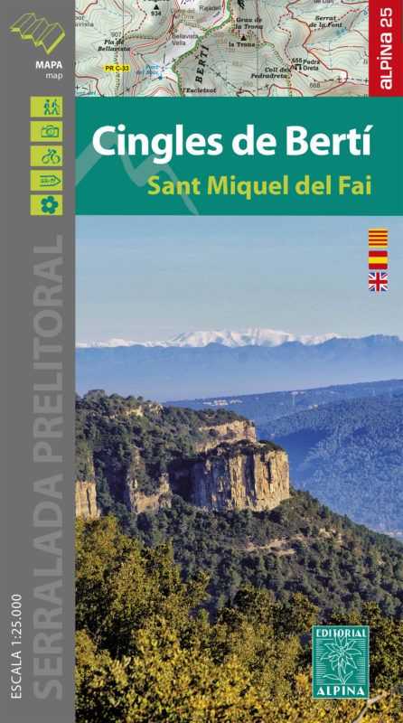 Cingles de Berti 1:25.000 - Editorial Alpina