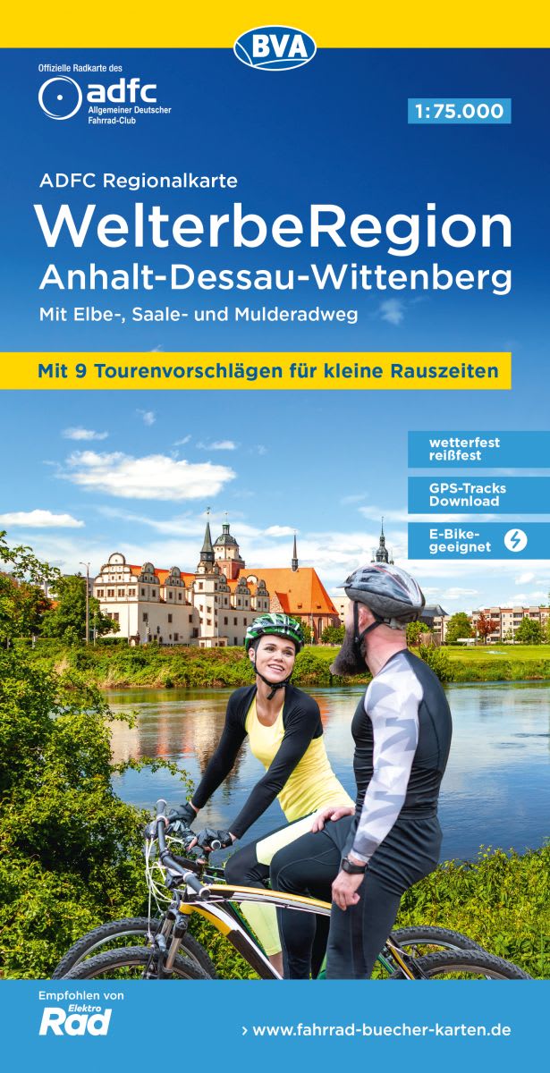 Welterberegion - Anhalt / Dessau / Wittenberg - ADFC Regionalkarte