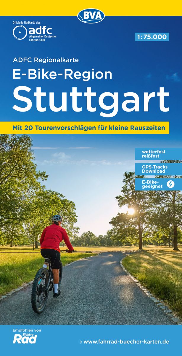 Stuttgart E-Bike-Region - ADFC Regionalkarte